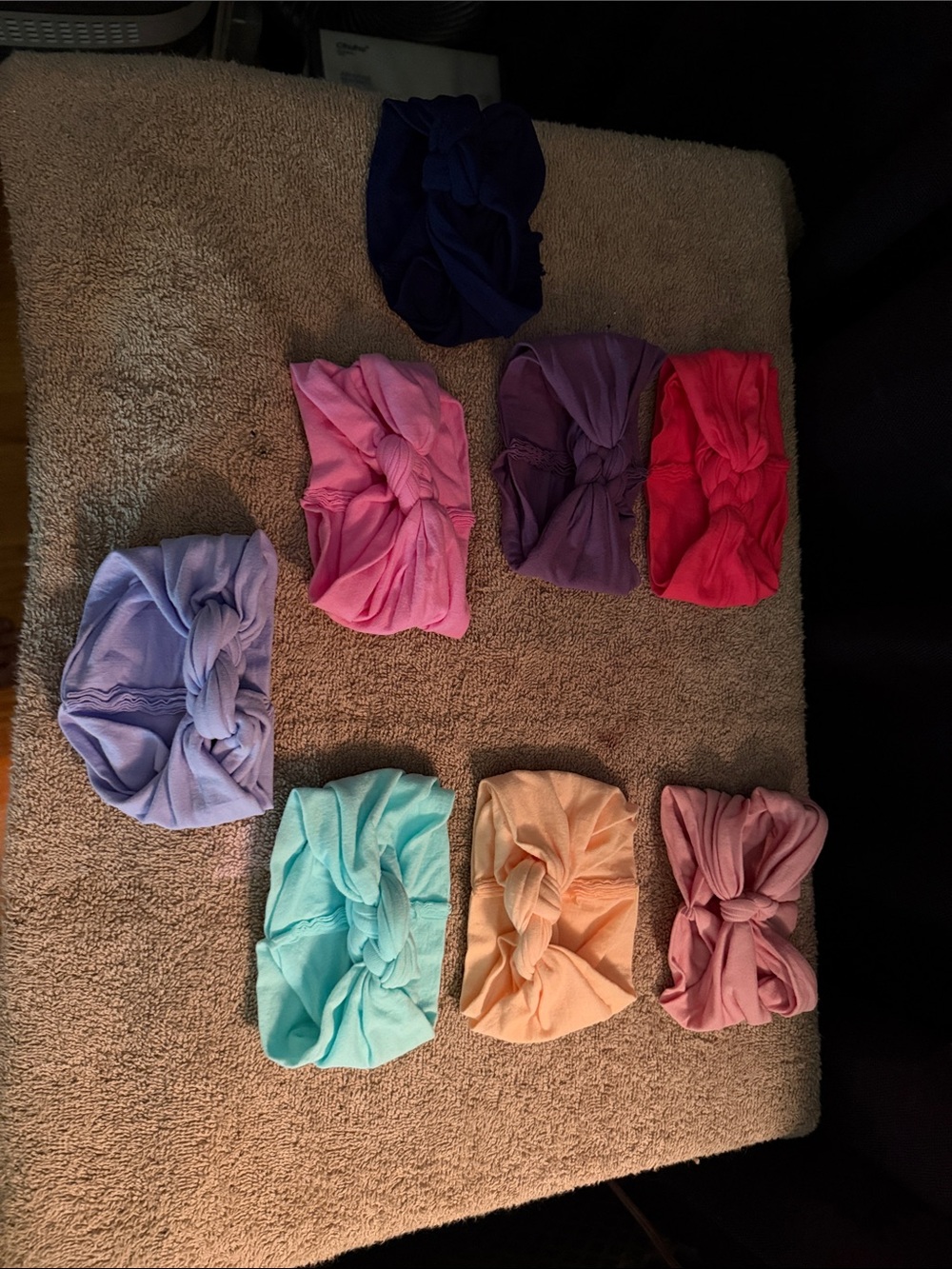 Baby Soft Knotted Headbands - Assorted Pastel Colors
